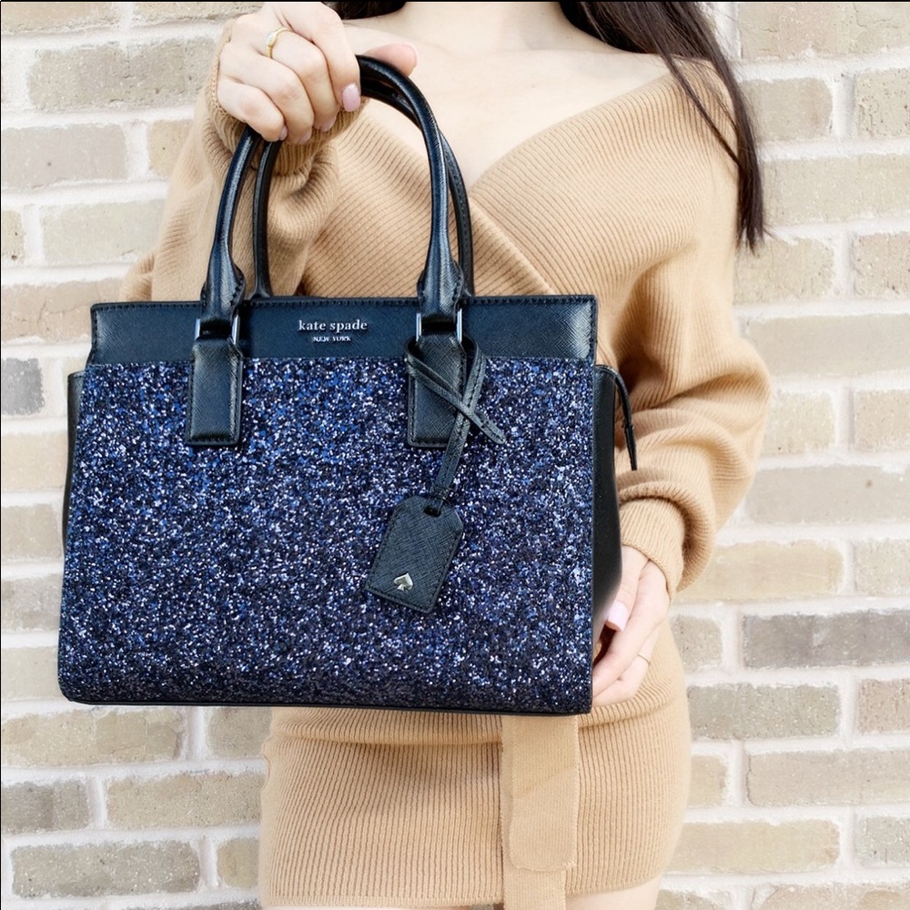 NWT 💞Kate Spade Glitter Satchel & Crossbody - Picture 2 of 6